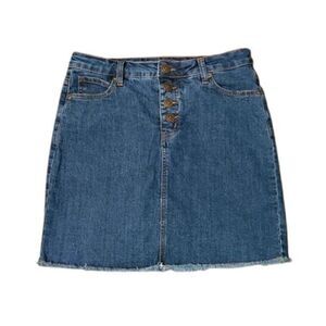 Modcloth Karaoke Seamstress Denim Jean Skirt
